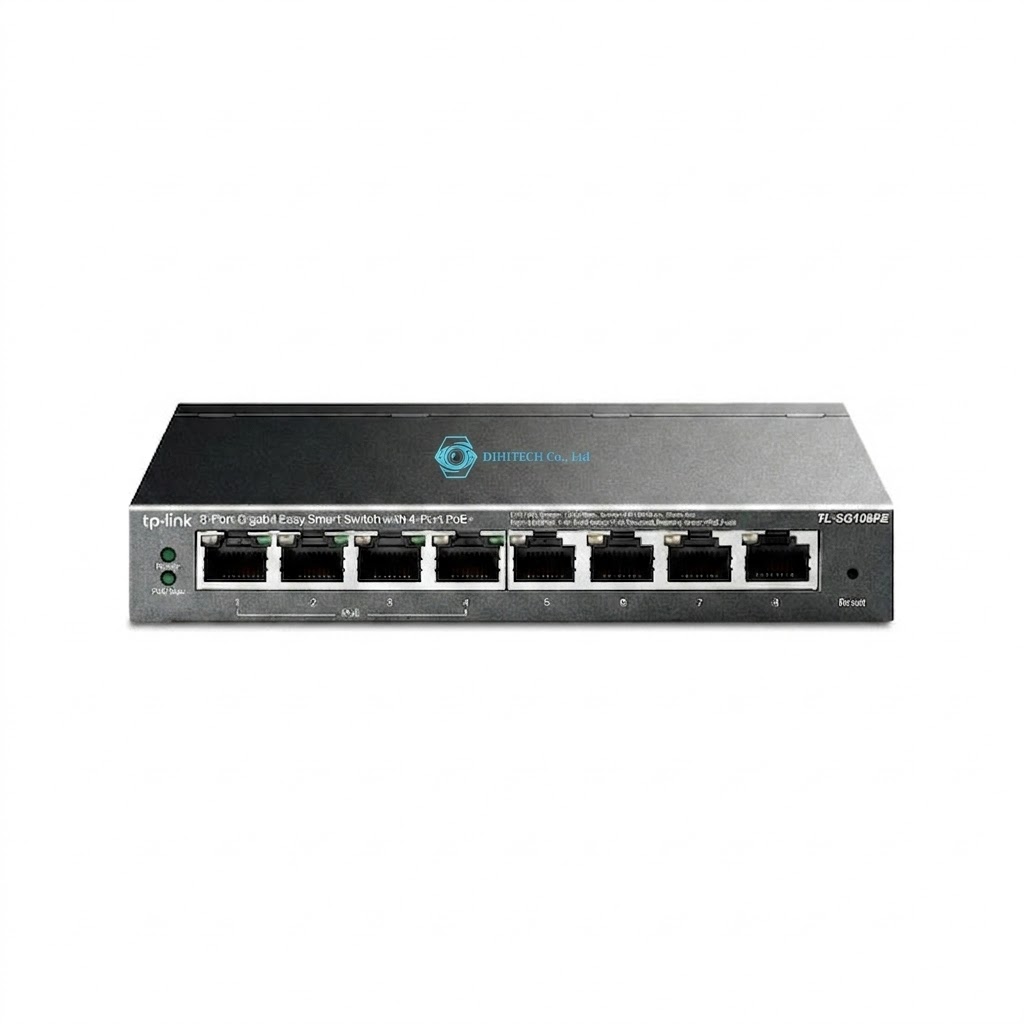 Easy Smart Switch 8 cổng Gigabit với 4 cổng PoE+ TP-LINK TL-SG108PE